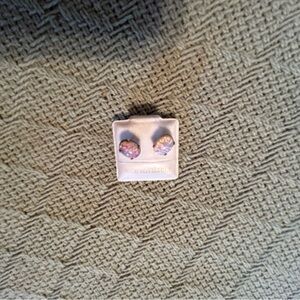 Opal stud earrings
